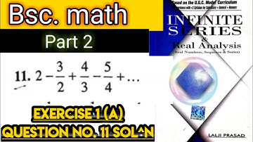 infinite series question no.11 solutions. Bsc part 2