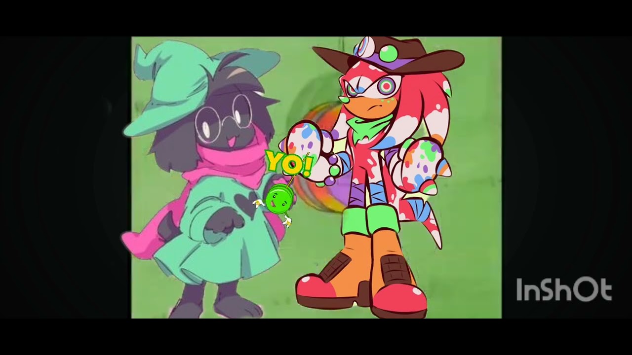 Ralsei practices for his Valentine speech/Knuckles helps Ralsei with his Valentine.