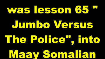 Practice and Progress 65 Maay accent Ustad Adam Increase Warfidiyenka shantasoomaaliya