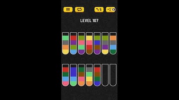 Water Sort Puzzle. Level 107. HD Quality
