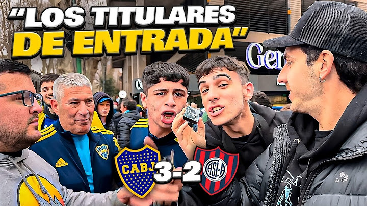 REACCIÓN CON LOS HINCHAS / BOCA 3-2 SAN LORENZO