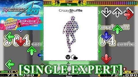 【DDR A20】 Crazy Shuffle [SINGLE EXPERT] 譜面確認＋クラップ