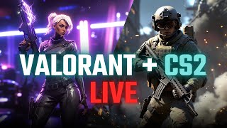 VALORANT + CS2 LIVE | Ranked Matches &amp; Competitive FPS Grind