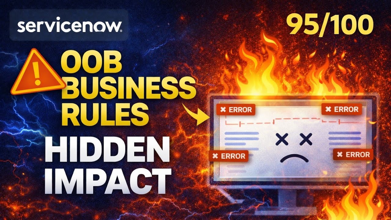 “Hidden Impact of ServiceNow OOB Business Rules 😱 What Every Developer ...