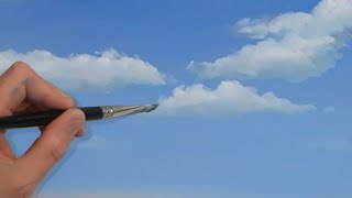 Kijkersvraag: hoe schilder je wolken met acrylverf?