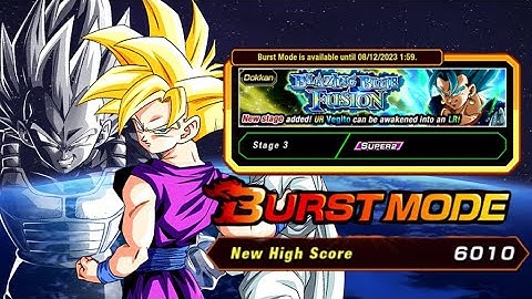 HOW TO GET 6000 BURST MODE SCORE USING HEAVENLY EVENTS: SS BLUE VEGITO EVENT: DBZ DOKKAN BATTLE