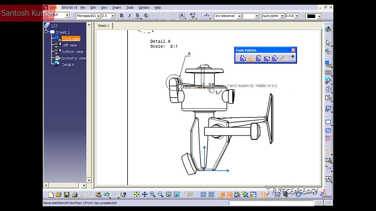 CATIA v5 | DASSAULT SYSTEMES | Walkthrough Part - 128 | LINEAR