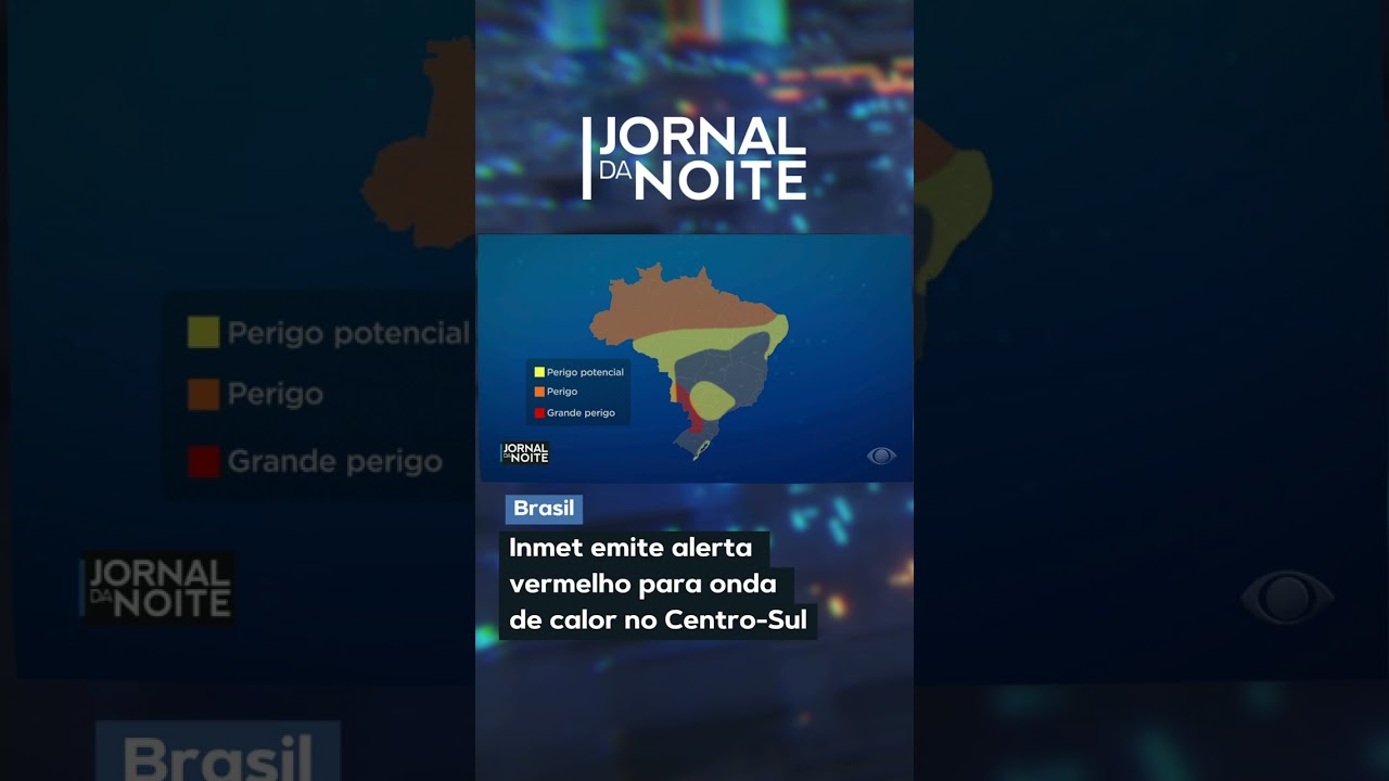 Inmet emite alerta  vermelho para onda  de calor no Centro-Sul