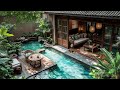 Summer Serenity: Indoor Garden Featuring Fish Pond &amp; Bird Chirping for Beat Insomnia, Relaxing