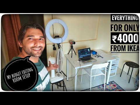 MY BASIC EDITING ROOM SETUP | UNDER ₹4000 FROM IKEA