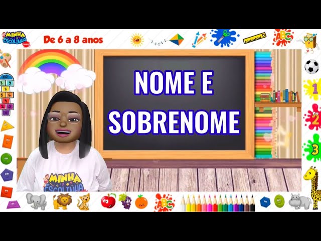 GEOGRAFIA - IDENTIFICAR NOME E SOBRENOME