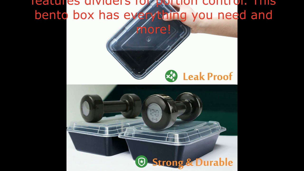 Enther Meal Prep Containers [20 Pack] Single 1 Compartment with Lids ...