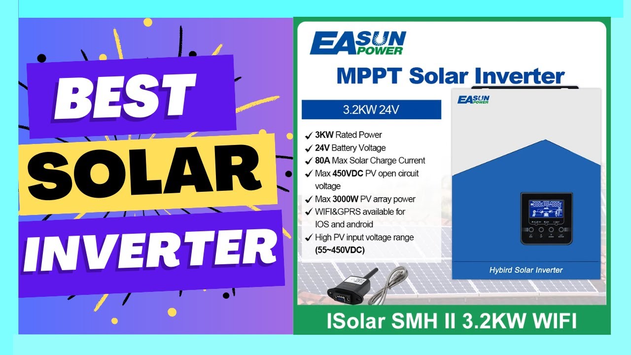 Easun Power 3200VA 3000W Solar Inverter 24V Built in MPPT 80A Solar ...