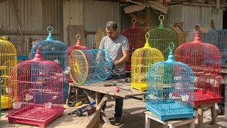 : First Time Seen How Bird Cage Are Made From Iron Wires