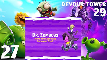 Devour Tower 29 Strategy - 7th Zomboss Battle - Plants vs. Zombies 3 Gameplay (no commentary)