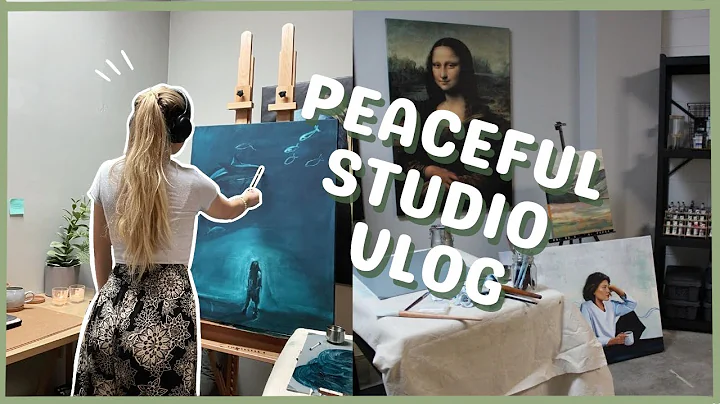 Peaceful Studio Vlog -- Painting Hands and Startin...