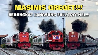 MASINIS GREGET!!! KOMPILASI KERETA KOBONG SAAT BERANGKAT ST LABUHAN RATU