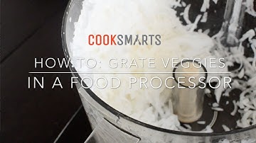 How to grate vegetables in a food processor | by @cooksmarts