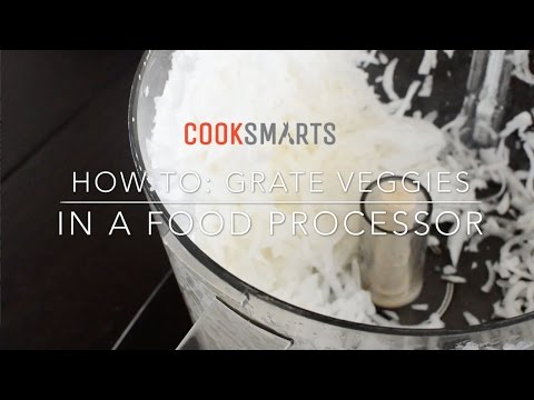 How to grate vegetables in a food processor by cooksmarts