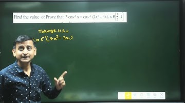 Find the value  of Prove that: 3 cos-1 x = cos -1 (4x3 – 3x), x ∈[1/2,1]  XIIINVQ013