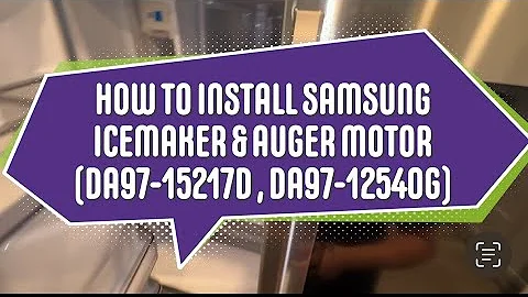 HOW TO INSTALL SAMSUNG ICEMAKER & AUGER MOTOR (DA97-15217D & DA97-12540G) #appliances #fyp #icemaker