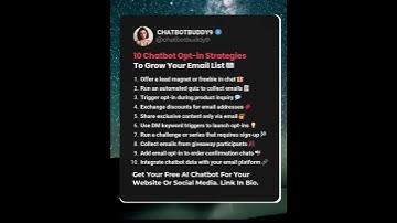 10 Chatbot Opt-in Strategies to Grow Your Email List