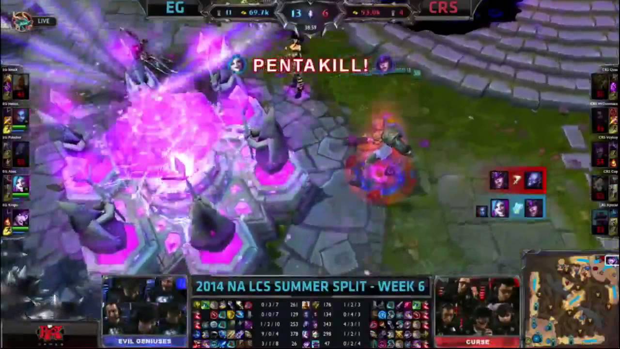 EG Altec Jinx Pentakill - EG vs Crs