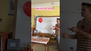 POP sound sunai dia ? Hydrogen Balloon #experiment #science #project