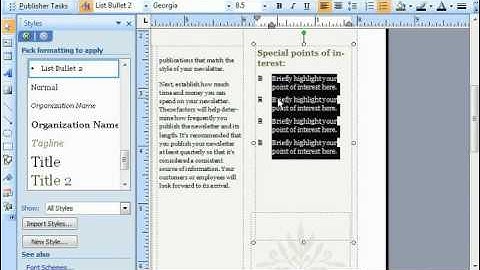 Publisher 2003 Tutorial AutoFitting Text Microsoft Training Lesson 4.11