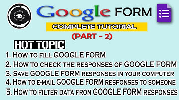 Check Google Form Responses | Save google Form Responses | Filter data Google Form |Fill Google Form