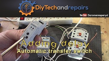 Automatic transfer switch - adding a delay relay for going back to grid