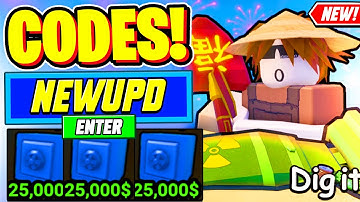 ⚠️New⚠️ ALL WORKING UPDATE CODES For Dig It 2025 - Roblox Dig It Codes 2025
