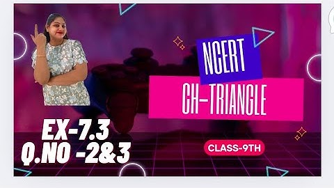 Class 9th| Q.no-2 and 3 of ex7.3|Triangles| Sehaj coaching centre|#triangles#maths#class 9th#ncert