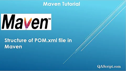 Maven Tutorial - Structure of POM.xml file in Maven