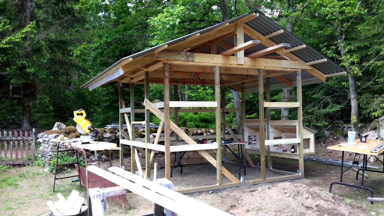 Bygge -- konstruktion og HOW BUILD A CHICKEN COOP (English subtitles available) YouTube