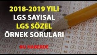 8.SINIF MEB LGS FEN BİLİMLERİ DERSİ OCAK AYI ÖRNEK SORULARI ve ÇÖZÜMLERİ