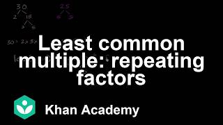 Least common multiple: repeating factors | Variables & Expressions | Class 6  | Maths | Khan Academy
