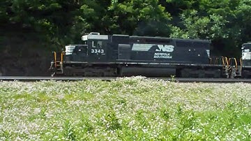 Westbound Norfolk Southern Helpers Horseshoe Curve HD