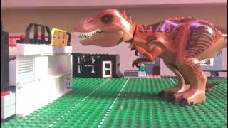 lego jurassic world stop motion dino Escape