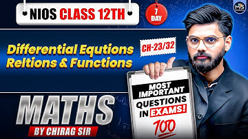 NIOS Class 12th Math