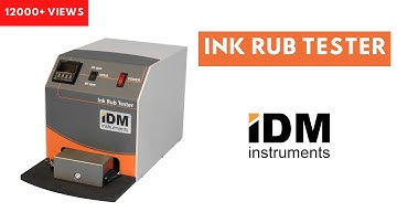 Ink Rub Tester I Ink Resistance Test I Testing machine for printing, paper, plastic