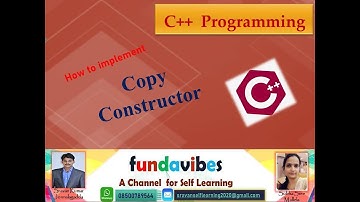 Copy Constructor in C++ | C++ Concepts | Mr. J. Sravan Kumar