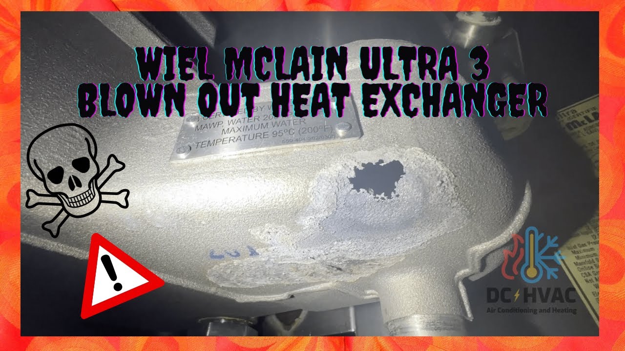 Weil McLain Ultra 3 Heat Exchanger! Big Hole Blown Out! Blown Pressure