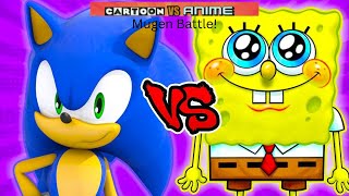 Cartoon Vs Anime Mugen Sonic The Hedgehog Vs Spongebob Squarepants