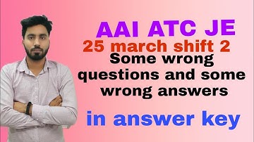 AAI ATC 25 March shift 2 objectable questions | exam track centre | sanjay