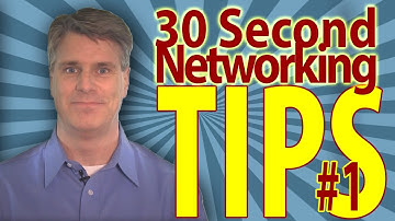 Pitch for Success 30 Second Networking Tip No 1