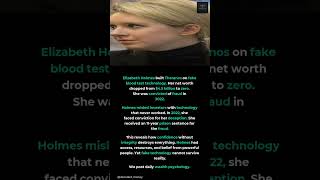 Elizabeth Holmes built Theranos on fake blood test technology. #Shorts