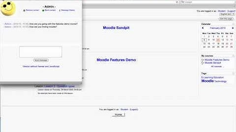 Moodle 1.9 - messaging