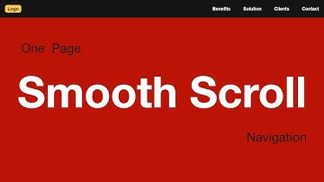 Animated Smooth Scrolling Fixed Navigation Bar