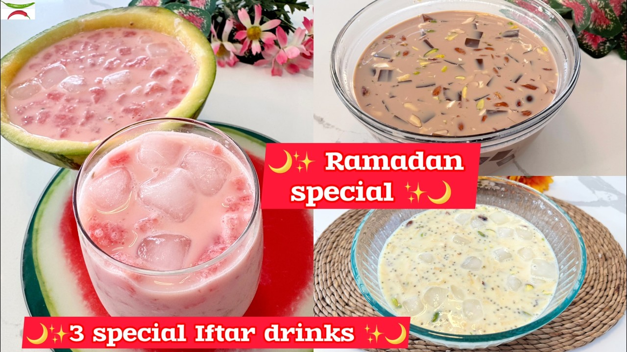 Ramadan Iftar Special Drinks | 3 Refreshing Summer Drinks